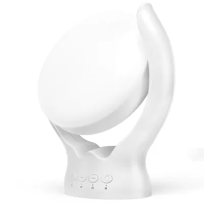Produktbild von Tageslichtlampe 10.000 Lux, Lichttherapielampe mit Memory-Funktion, 4 Timern, Tastensteuerung, stufenlos dimmbar, 210° verstellbar, für Zuhause & Büro