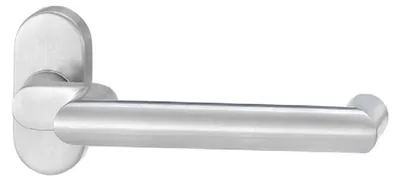 Produktbild von EDI Feuerschutz-Rahmentürdrücker 1460/2133 Gehrungsform 9 mm doppelt gekröpft Edelstahl matt