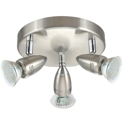 Image de Eglo 95824 Magnum spot LED roundel 3 couleurs nickel chrome mat