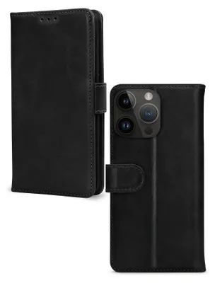 Immagine prodotto di Mobilize Premium Gelly Wallet - Custodia a libro per iPhone 14 Pro con portacarte - Nero