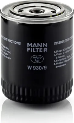 Produktbild von Ölfilter MANN-FILTER W 930/9 Anschraubfilter passend für MERCEDES-BENZ Henschel 2-t