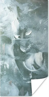 Produktbild von MuchoWow® Poster Acrylfarbe - Strukturen - Abstrakt 60x120 cm - Wandschmuck