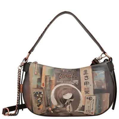 Immagine prodotto di Anekke borsa a tracolla borsa a tracolla Shōen Shoulder Bag Multicolor marrone