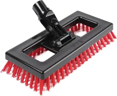 Produktbild von Schrubber rot 23,5 cm mit steifen Nylonborsten und robustem Polypropylenkopf