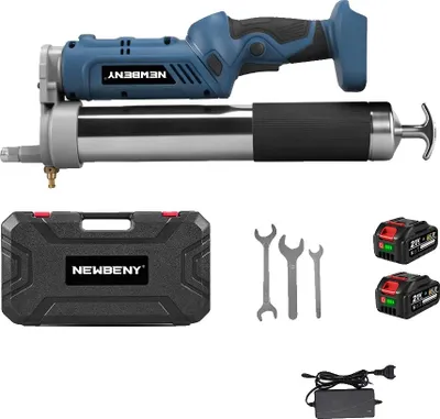 Produktbild von Elektrische Fettepistole, 14000 PSI, drehbare Düse, 2xBatterie Set