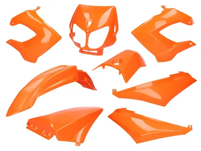 Immagine prodotto di Kit carenatura arancione per Derbi Senda R, SM X-Treme, SM DRD