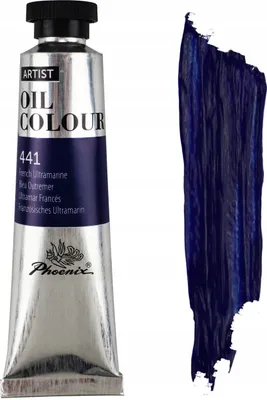 Zdjęcie produktu dla Farba Olejna Granatowa Phoenix 441 French Ultramarine 40ml Ultramaryna