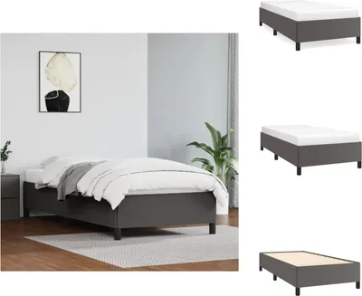 Immagine prodotto di vidaXL Struttura letto grigio 80x200 cm in Similcuoio - Letti e strutture letto