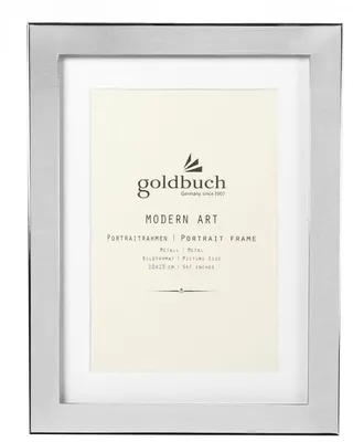 Fotolijst 10x15 cm, Metall, gebürstet, weiß, Wandmontage