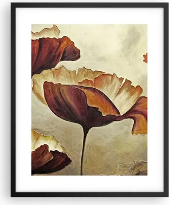 Produktbild von Gerahmtes Poster - Schwarzer Rahmen - Mohn Blume Wiese - 40x50 cm - Wand Bild - Wanddeko - Wandbilder - Kunstposter - Wandposter - Bilderrahmen - Bilder - Kunstdruck - Wandbild - P2BPA40x50-3760