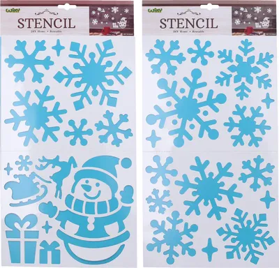 Produktbild von Dekorationsschablone für Schnee 47,5 x 24,5 cm WEIHNACHTEN