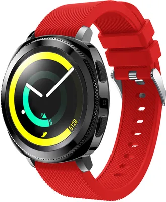Produktbild von Strap-it Samsung Gear Sport Armband Silikon (Rot)