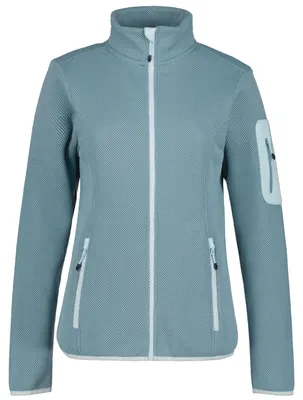 Produktbild von Icepeak Bowersville Strickfleecejacke für Damen ohne Kapuze, Farbe:Hellblau, Größe:L
