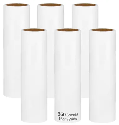 Produktbild von Pluizenroller 16 cm, 6 Rollen mit 360 Blättern, für Kleidung und Möbel