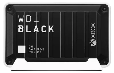 Produktbild von WD_BLACK™ D30 Game Drive SSD for Xbox™, 500 GB, 900 MB/s - Schwarz / Weiss