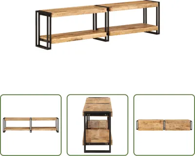 Produktbild von The Living Store TV-Schrank 160x30x40 cm Massivholz Mango