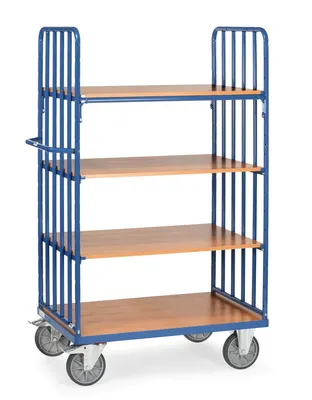 Produktbild von fetra 8313, Stahl, Regalwagen, Blau, 600 kg, 4 Rad/Räder, 20 cm
