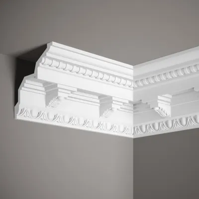 Produktbild von Mardom Deckenleiste MDA067 Profoam 137 x 133 x 2000 mm Weiß Stuckleiste Klassisch