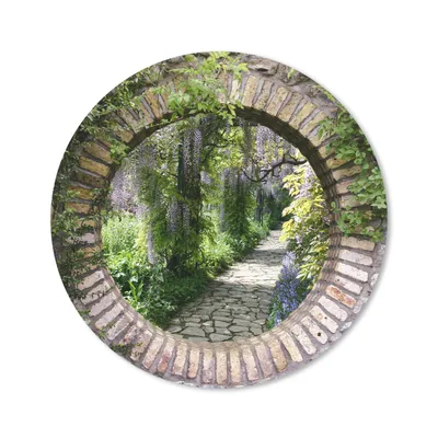 Produktbild von MuchoWow® Mauspad Mousepad Wald - Steine - Aussicht - Weg 20x20 cm - Mousepads - Maus Mat - Pad - Mausunterlage - Schreibtischmatte