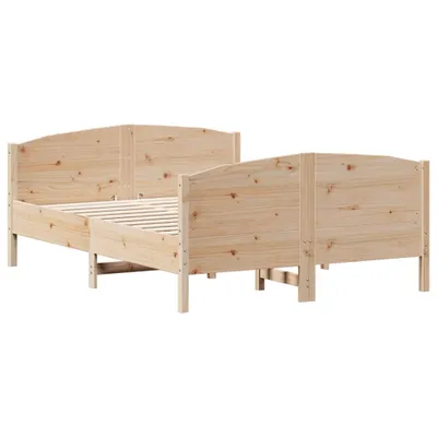 Produktbild von vidaXL Massivholzbett ohne Matratze 120x190 cm Kiefernholz