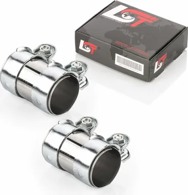 Produktbild von 2x Doppelschelle Auspuff Ø 55 x 95 mm für FIAT für NISSAN für OPEL für RENAULT