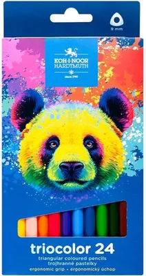 Image de Crayons Triocolor Ours 24 couleurs
