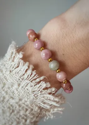 Imagen del producto de Pulsera de jadeíta elástica