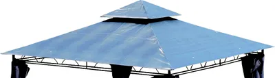 Produktbild von ALEOS. Dachplane für Gartenpavillon 3x3m wasserdicht für Modell: 7075 anthrazit  - kein Umtausch oder Rückgaberecht