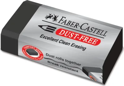 Obrázok produktu pre Bezprašná guma čierna (24ks) FABER CASTELL