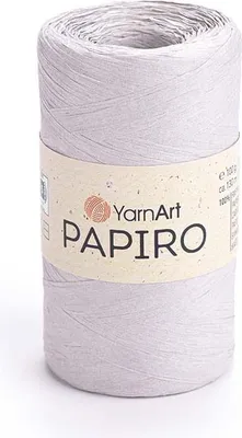 Produktbild von Yarnart Papiro 1301 - Leichte Rafia Wolle, ideal für Sommerprojekte, Beige Grau