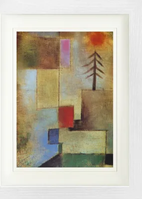 Produktbild von Paul Klee Gerahmtes Bild Mit Edlem Passepartout | Wand-Bilder | Im Bilderrahmen - Kleines Tannenbild, 1922 (40 x 30 cm)