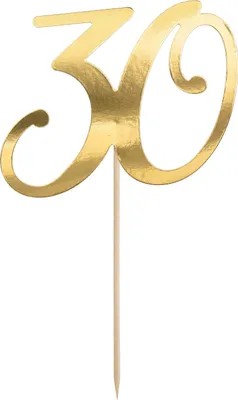 Produktbild von PartyDeco KPT62-30-019, Kuchen, Gold, 20,5 cm, 180 mm, 280 mm, Sichtverpackung