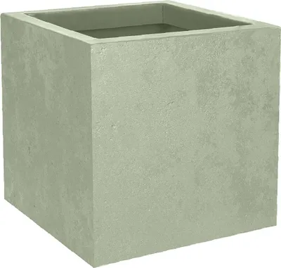Produktbild von EDA Pflanzgefäß BASALT UP quadratisch 295 mm mandelgrün