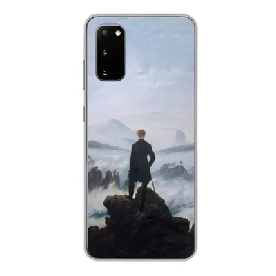 Produktbild von MuchoWow® Handyhülle Schutzhülle Hülle für Samsung Galaxy S20 Der Wanderer über dem Nebelmeer - Caspar David Friedrich - Kunstwerk Silikon Softcase Handy Hülle - Bild