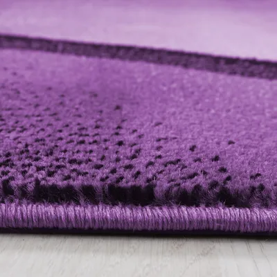 Produktbild von Villa Möbel Pluiva moderner Wohnzimmer-Teppich, Designteppich, Ombre Design, Farbe:Lila, Grösse:80x150 cm