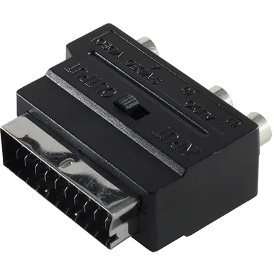 Produktbild von Adapter mit 3 Cinchbuchse/4-pol MINI Buchse IN/OUT