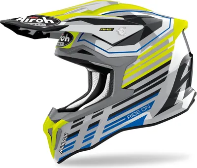 Produktbild von Airoh Strycker Shaded Carbon Motocross Helm, gelb, XS (53/54)