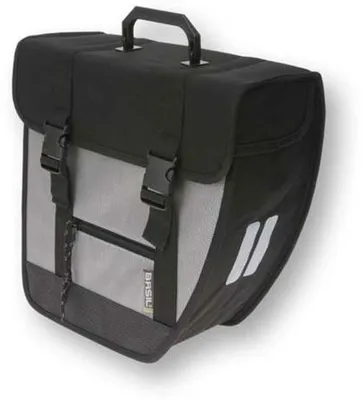 Produktbild von Basil Tour Left, Hinten, Fahrradtasche, Polyester, Schwarz, Silber, 17 l, 5 kg