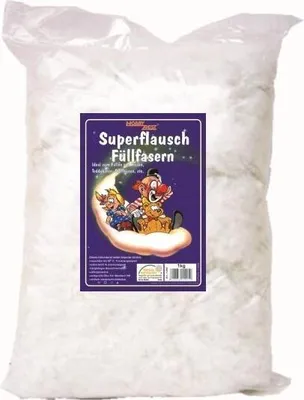 Produktbild von HobbyBest - Silikonisierte Stopfwatte 1 kg #11095 Superflausch Füllfasern