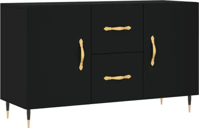 Zdjęcie produktu dla vidaXL Kredens czarny 100x36x60 cm materiał drewnopochodny