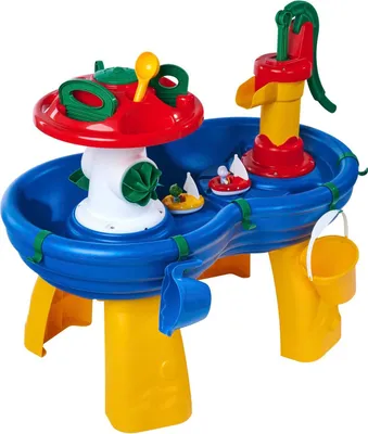 Wassertisch Outdoor 100x58x90 cm mit Handpumpe und Zubehör