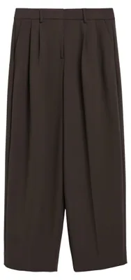 Produktbild von Comma Barrel Leg Hose mit Bundfalten Braun Größe 38 Ankle-Länge