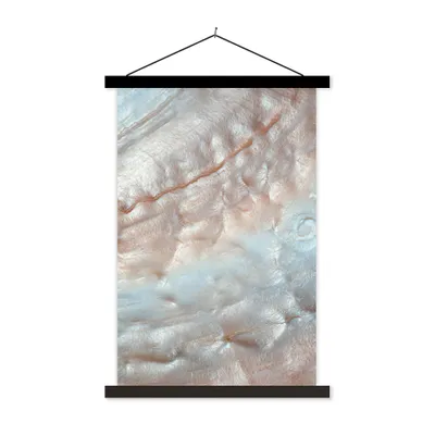 Produktbild von MuchoWow® Textilposter Muscheln - Abstrakt - Natur 40x60 cm mit schwarzem Rahmen - Wanddekorationen