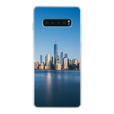 Produktbild von MuchoWow® Handyhülle Schutzhülle Hülle für Samsung Galaxy S10 Plus New York - Skyline - Blau Silikon Softcase Handy Hülle - Schutzhülle