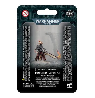 Immagine prodotto di Warhammer 40.000 Adepta Sororitas Ministorum Sacerdote con Vindictor