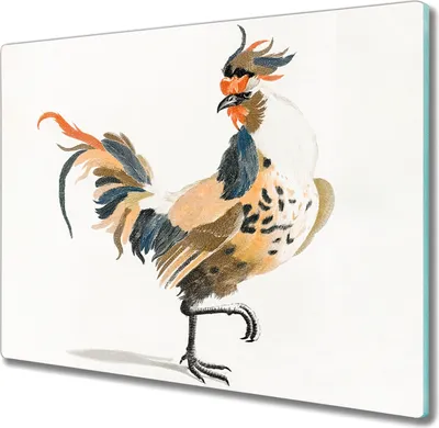 Produktbild von Coloray Küchenbrett Kochplattenabdeckung Hackbrett Schneidebrett Herdabdeckplatte 60x52 cm - Tiervogelschwanz