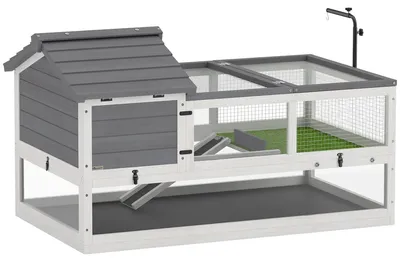 Produktbild von Schildkrötenhaus mit Lampenfassung | Farbe: Grau | Abmessungen: 70,5 x 116 x 69,5 cm