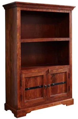 Produktbild von MASSIVMOEBEL24.DE Regal Akazie 98x40x148 nougat lackiert OXFORD #1006
