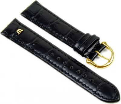 Produktbild von Maurice Lacroix  XL Ersatzband | Kalbsleder Louisiana, schwarz 22937G, Stegbreite:15mm