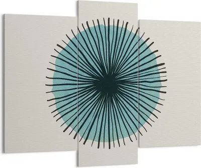 Produktbild von Bild auf Leinwand - Leinwandbild - 3 Teile - Auge Abstraktion Modern - 130x100cm - Wand Bild - Wanddeko - Wandbilder - Leinwanddruck - Bilder - Wanddekoration - Leinwand bilder - CB130x100-4224